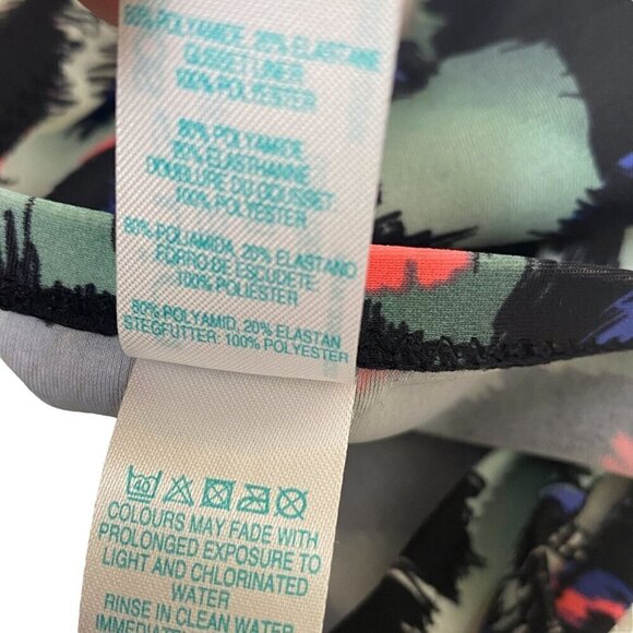 ASOS Bikini 8/10 Halter Cutout Highrise Bottom Leopard Print - Picture 10 of 15